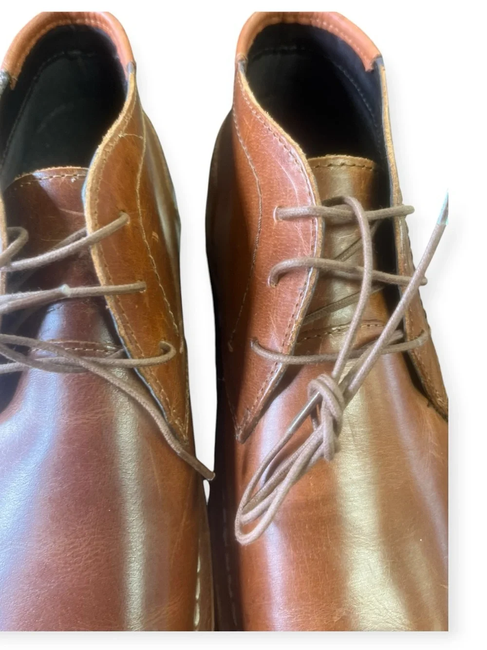 Steve Madden Men's Brown Leather Chukka Boots